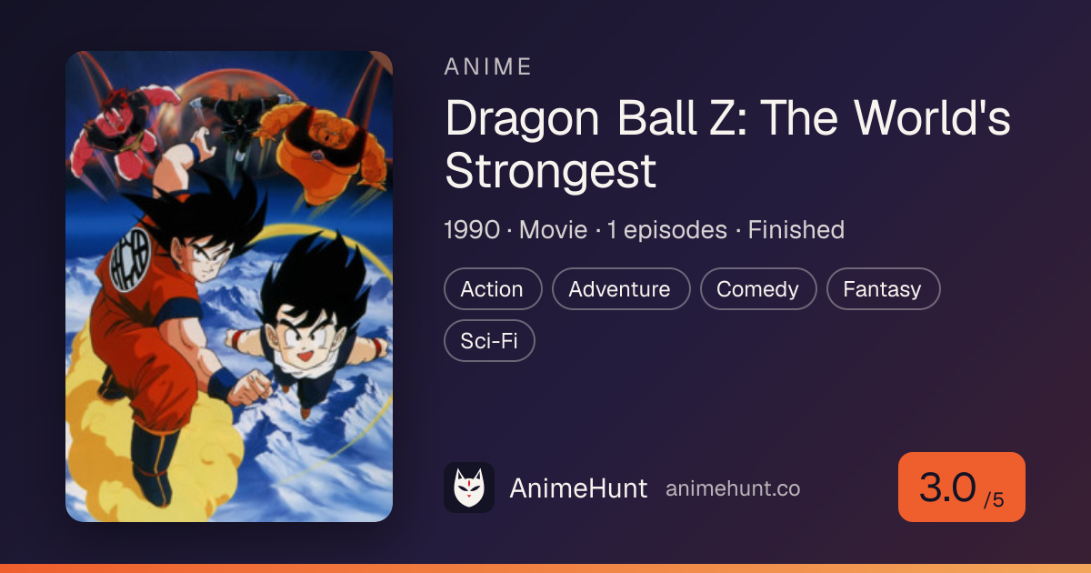 Dragon Ball Z: The World's Strongest (1990) · Anime · AnimeHunt